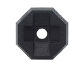 Black Rubber SnapPad Donut Single RV Leveler Pad - Top View | United RV Parts