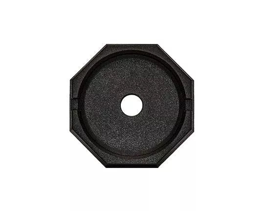 Black Rubber SnapPad HiWay 10 Jack Pad - Top View | United RV Parts