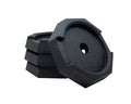 Black Rubber SnapPad HiWay 8 RV Jack Foot Pads 4-Pack - Stacked View | United RV Parts