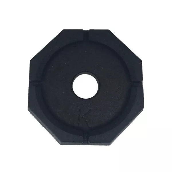 Black SnapPad Mini Single RV Jack Foot Pad - Top View | United RV Parts