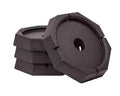 Black SnapPad XTRA Jack Foot Pads 4-Pack - Angled Stack View | United RV Parts