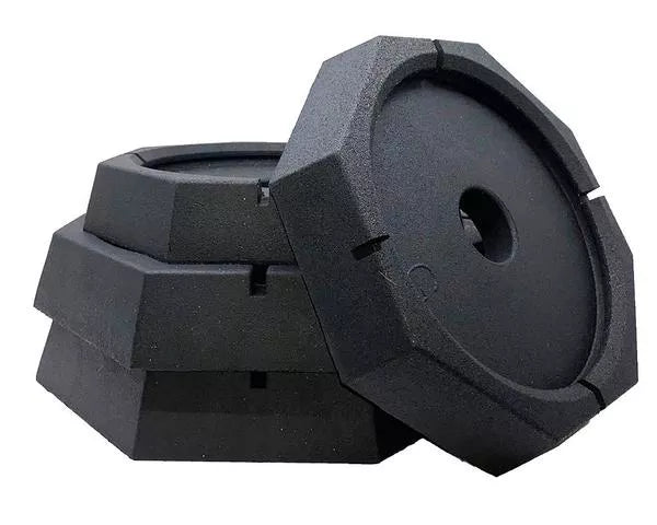 Black SnapPad XTRA XL Plus 4-Pack RV Jack Feet - Stacked Product View | United RV Parts