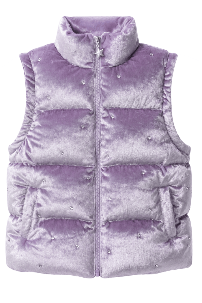 Soft Lavender Gem Convertible Puffer