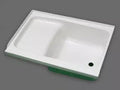 Specialty Recreation ST2436WR White RV Bath Step Tub Right Hand Drain 24x36 - Top Angle | United RV Parts