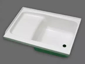 Specialty Recreation ST2436WR White RV Bath Step Tub Right Hand Drain 24x36 - Top Angle | United RV Parts