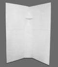White Specialty Recreation Neo Shower Wall NSW3434W Corner View | United RV Parts