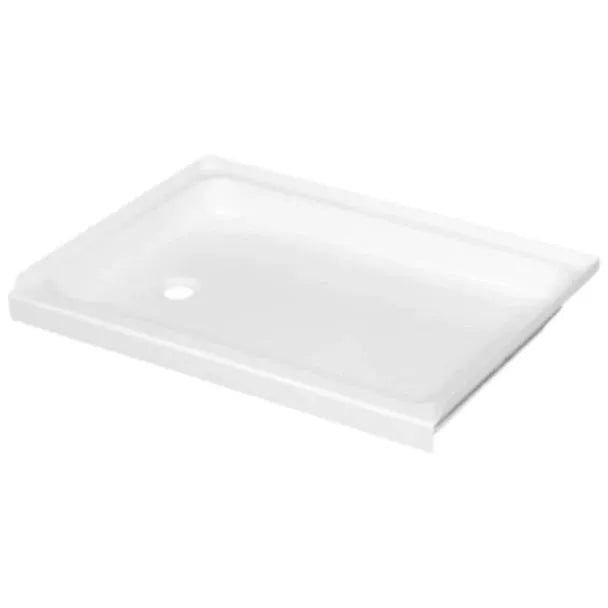 Specialty Recreation SP2432WL White Shower Pan Left Hand Drain 24x32 - Angled View | United RV Parts