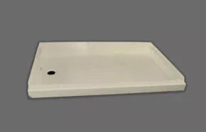 Specialty Recreation SP2436PL Parchment RV Shower Pan Left Hand Drain 24x36 - Top Angle | United RV Parts