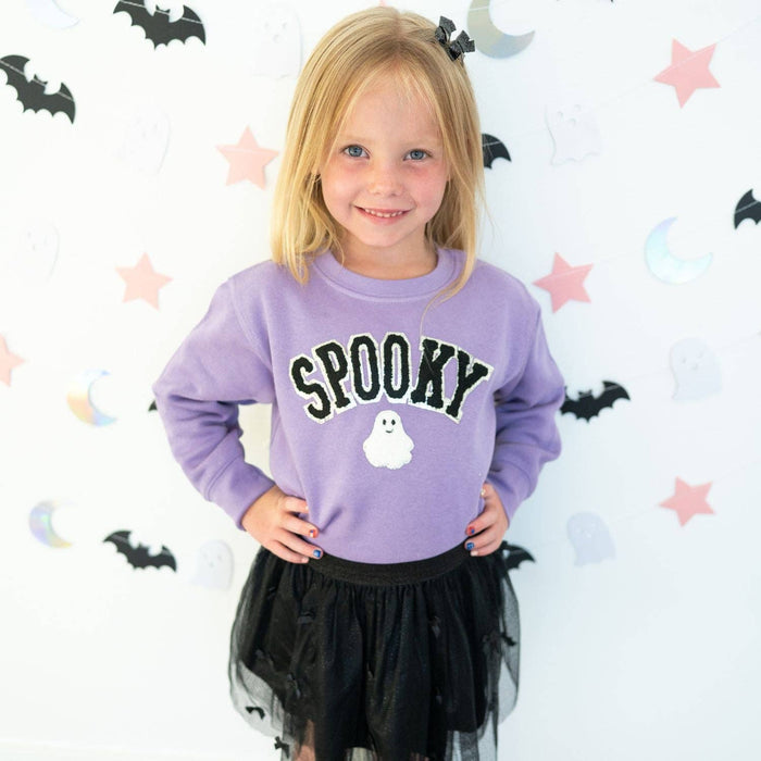 Spooky Ghost Patch Sweatshirt