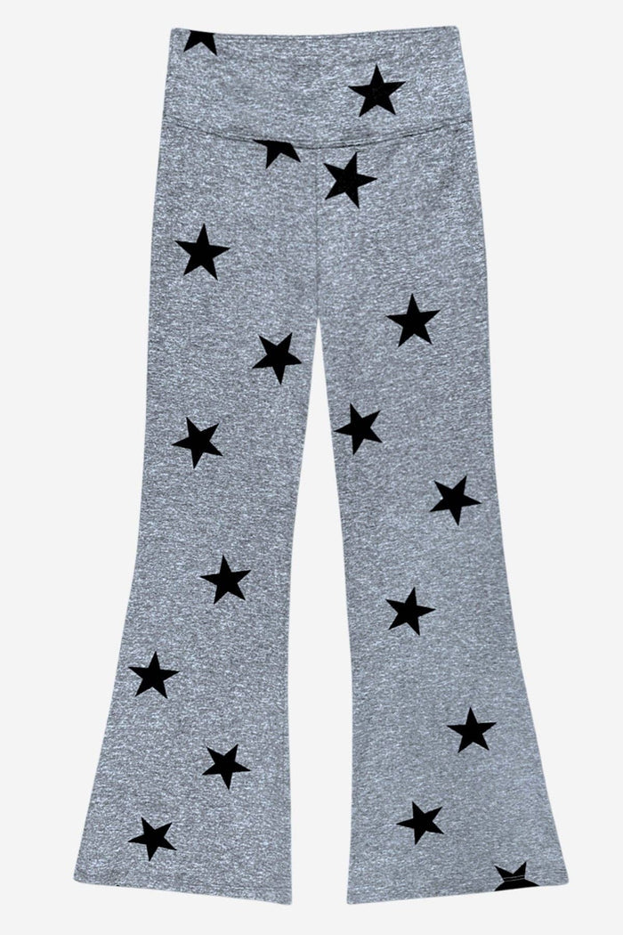 Steel Black Stars Simply Soft Luxe Flare Legging