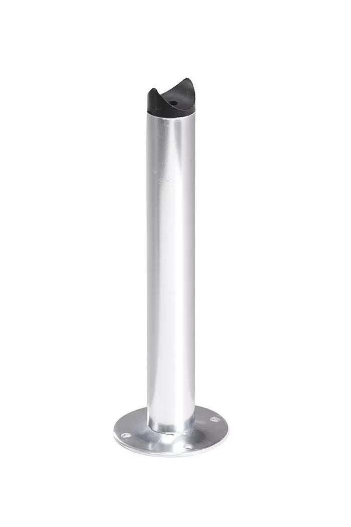 Chrome Steel 12" Stand Off Assembly for RV Exterior Ladder - Front View | United RV Parts