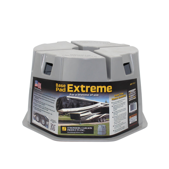 Grey Polycarbonate RV Base Pad Extreme JBP-712.1 Single - Front Angle | United RV Parts