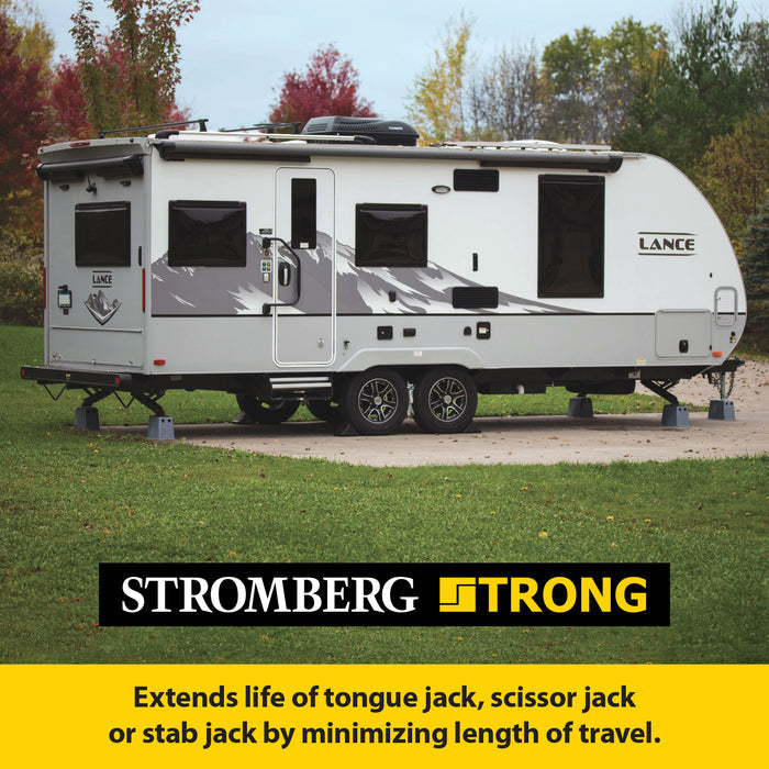 Stromberg Carlson Base Pad Peak Under Lance Travel Trailer Scissor Jacks - Lifestyle View | United RV Parts