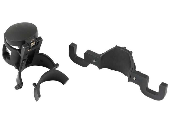 Black Stromberg Carlson JET-30 Electric Tongue Jack Chain & Cord Keeper - Disassembled Components View | United RV Parts