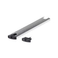Chrome Aluminum RV Exterior Ladder Tread 8540-NT with Black End Caps - Angled View | United RV Parts