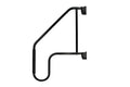 Black Steel Extended RV Assist Rail - Side Profile View | United RV Parts