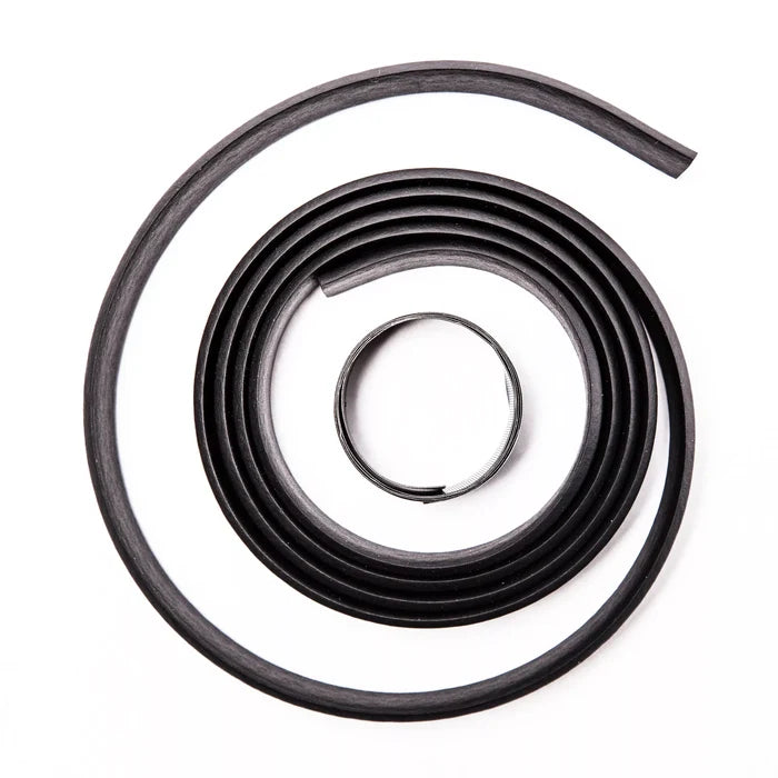 Black Foam RV Grab Handle Replacement Rail Grip Coiled - Top View | United RV Parts