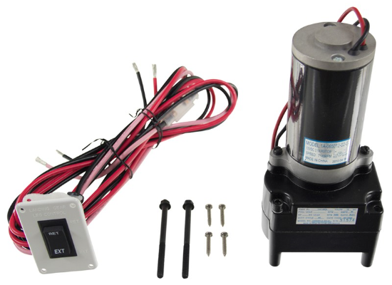 Black Landing Gear Motor Kit with Switch & Hardware - All Components | United RV Parts