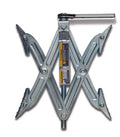 Silver Metal Tandem Axle T-Chocks with Handle - Top View | United RV Parts