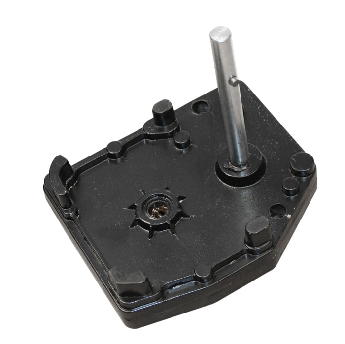 Black Composite RV Landing Gear Gearbox LG-179015 - Bottom View | United RV Parts