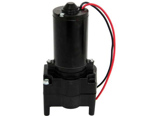 Black Venture Landing Gear Motor LG-142178 - Angled View | United RV Parts