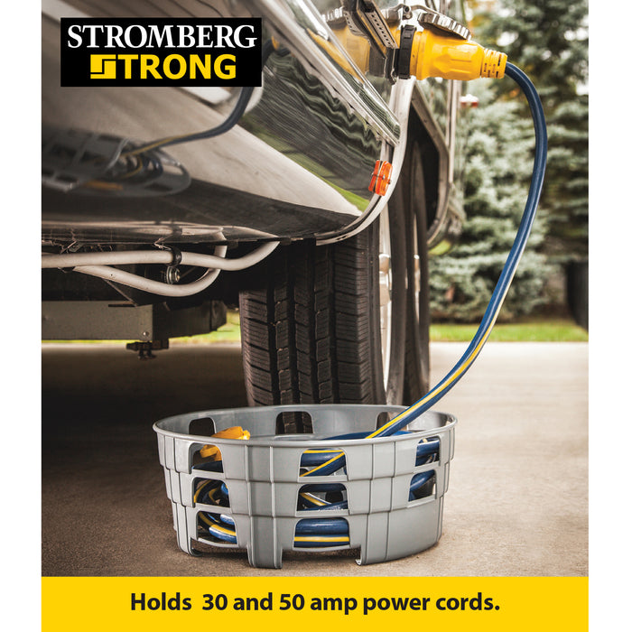 RV Hose & Power Cord Caddy Lifestyle View Under RV | United RV Parts