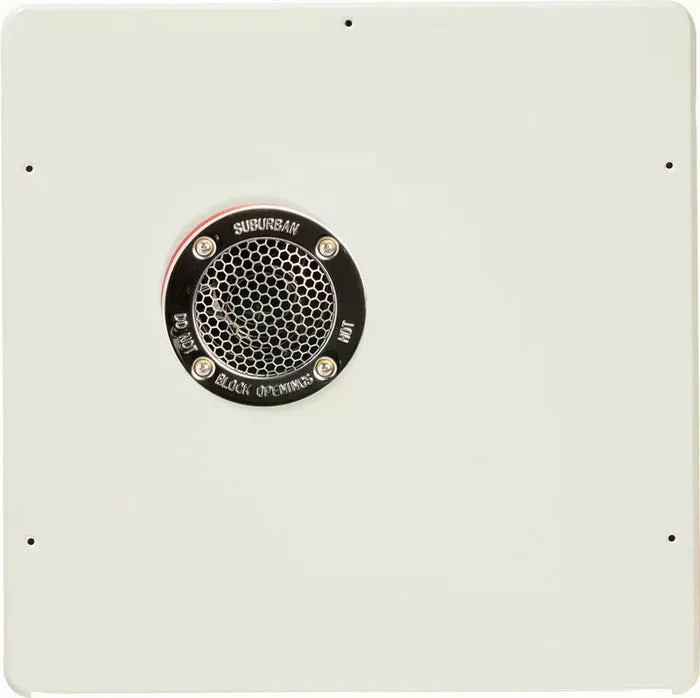 Suburban 521150 White RV Water Heater Access Panel Door 10 Gallon - Front View | United RV Parts
