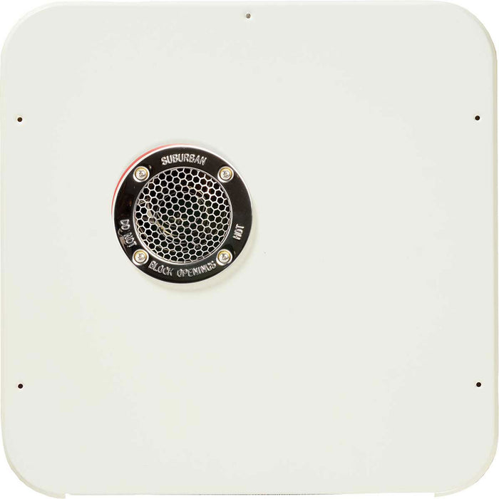 White Steel Suburban Advantage Series 10 Gallon RV Water Heater Access Door - Front View | United RV Parts