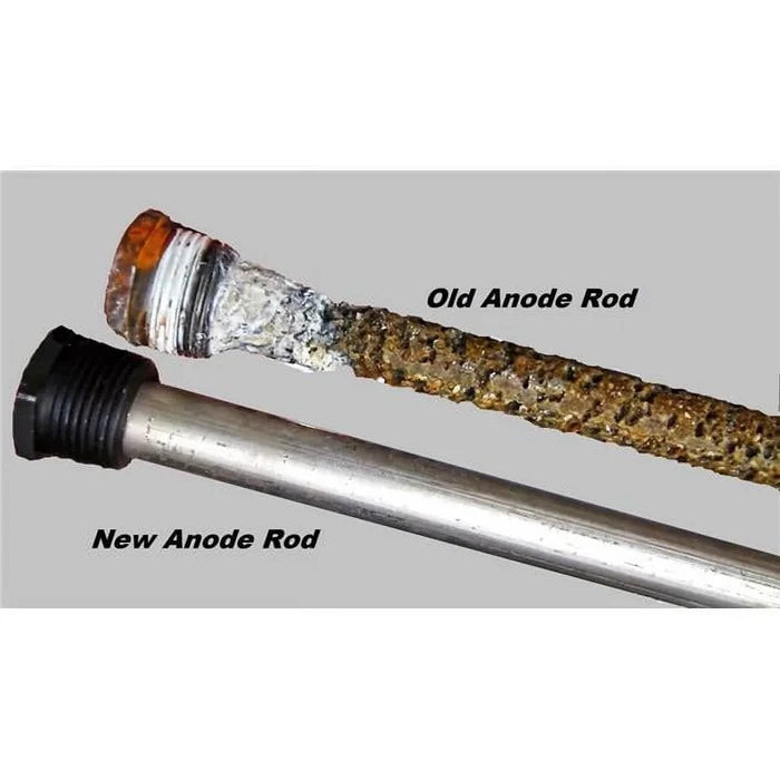 Old vs New Aluminum Anode Rod Comparison - Suburban 233516 | United RV Parts