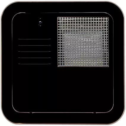 Suburban RV Water Heater Access Door 6255AEB 6 Gallon Flush Mount Black - Front View | United RV Parts