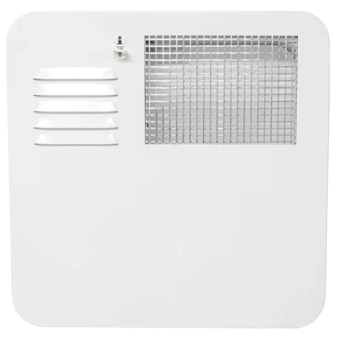 White Suburban RV Water Heater Access Door 6261APW - Front View | United RV Parts