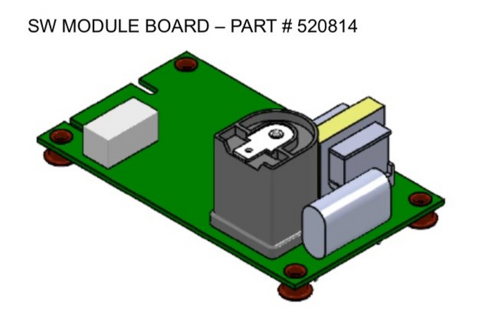 Green Circuit Board SW Module - Technical Diagram View | United RV Parts