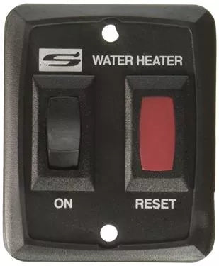 Suburban Water Heater On/Off Wall Switch 232229 620005 234229 Black - Front View | United RV Parts