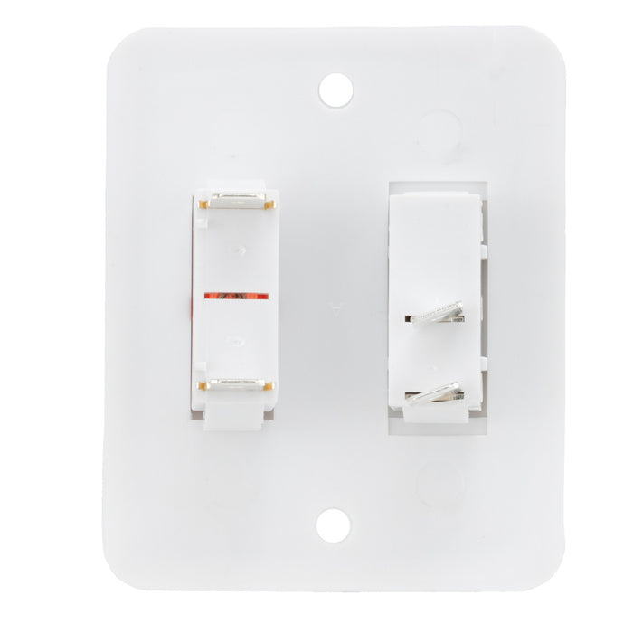 White RV Water Heater Switch - Back Terminal View | United RV Parts