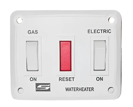 Suburban Water Heater On/Off Wall Switch for DEL Models 232882 White - Front View | United RV Parts