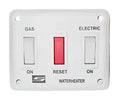 Suburban Water Heater On/Off Wall Switch for DEL Models 232882 White - Front View | United RV Parts