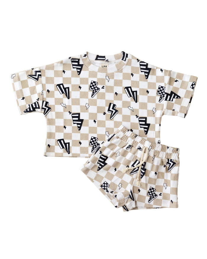 Summer Bolts Shorts Set
