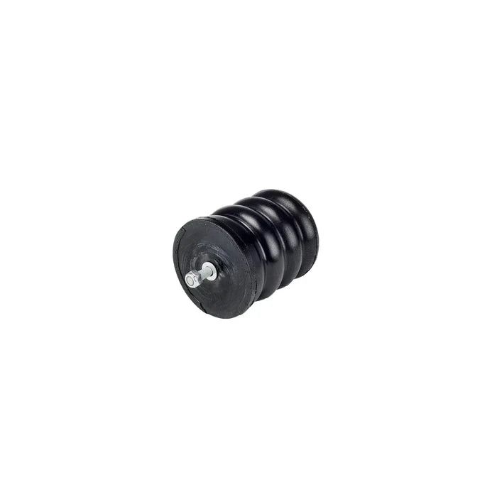 Black Rubber SumoSpring SSF-106-47 - Top View with Mounting Hardware | United RV Parts