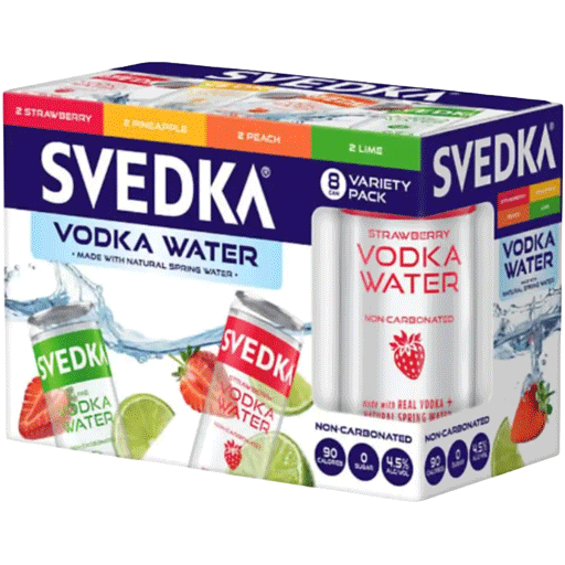 Svedka Vodka Water Variety 8pk