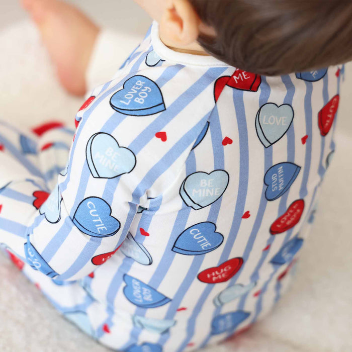 Sweet Like Candy Convertible Zip Romper in Blue