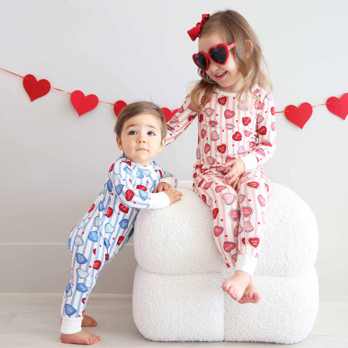 Sweet Like Candy Convertible Zip Romper in Blue