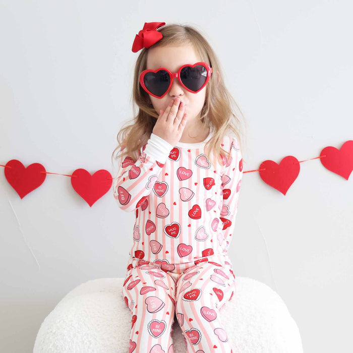 Sweet Like Candy Pajama Set in Pink
