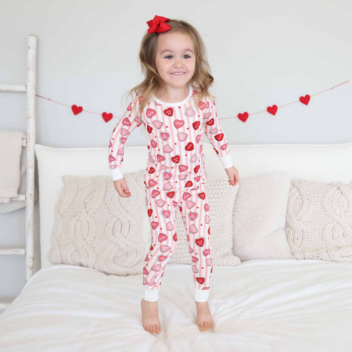 Sweet Like Candy Pajama Set in Pink