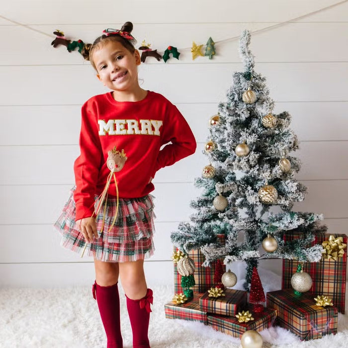 Sweet Wink Christmas Plaid Tutu