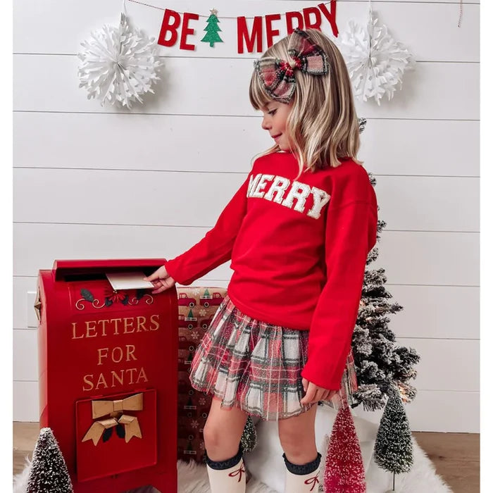 Sweet Wink Christmas Plaid Tutu