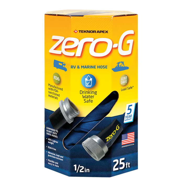 Teknor Apex Zero-G RV Marine Hose 25ft Packaging - Front View | United RV Parts