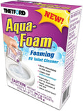 Purple Thetford Aqua-Foam Foaming RV Toilet Cleaner Box - Front View | United RV Parts