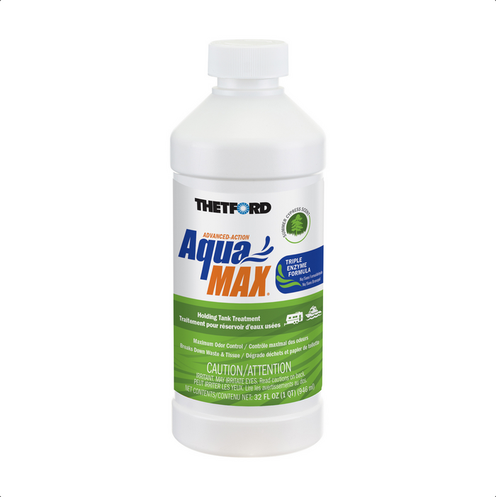 Thetford AquaMax 32 oz RV Black Water Tank Treatment Summer Cypress Scent - Front View | United RV Parts