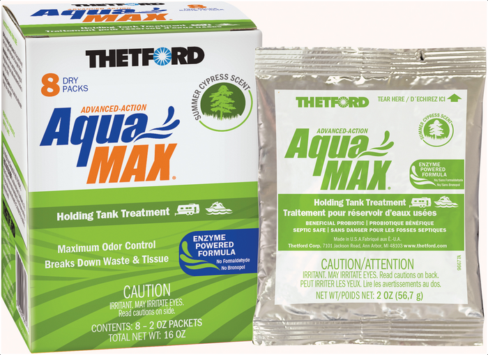 Thetford AquaMax RV Holding Tank Treatment Box with Single Dry Packet - Front View | United RV Parts