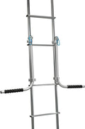 Silver Metal RV Ladder Mount Bracket - Side View | United RV Parts